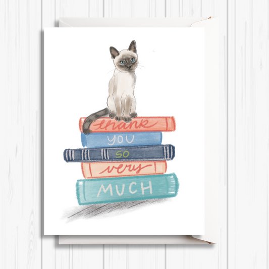 Cat Thank You Cards | Set of 6 Cat Thank You Cards | Blank Cat Cards