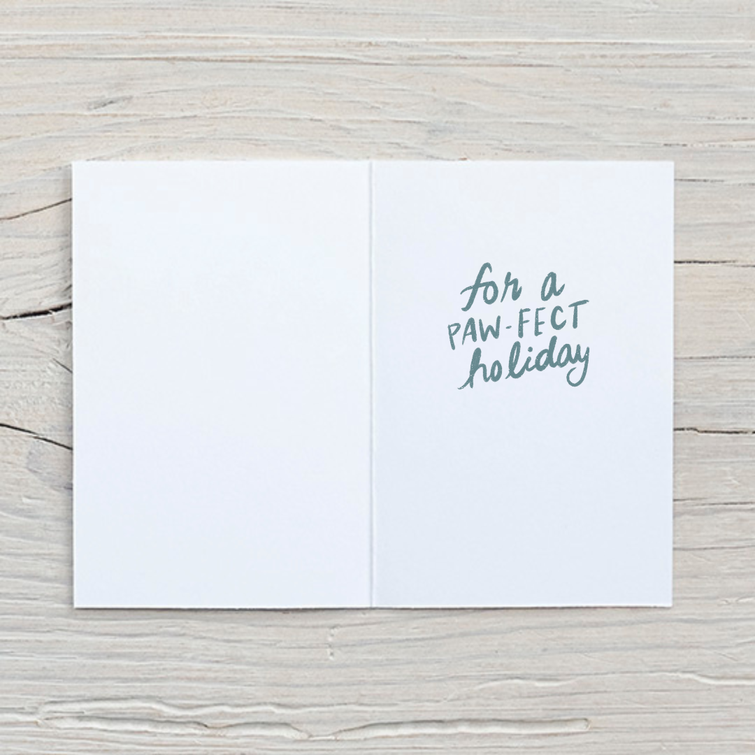 Beagle Holiday Card | Warm Wishes Beagle Christmas Card | Beagle Xmas Cards
