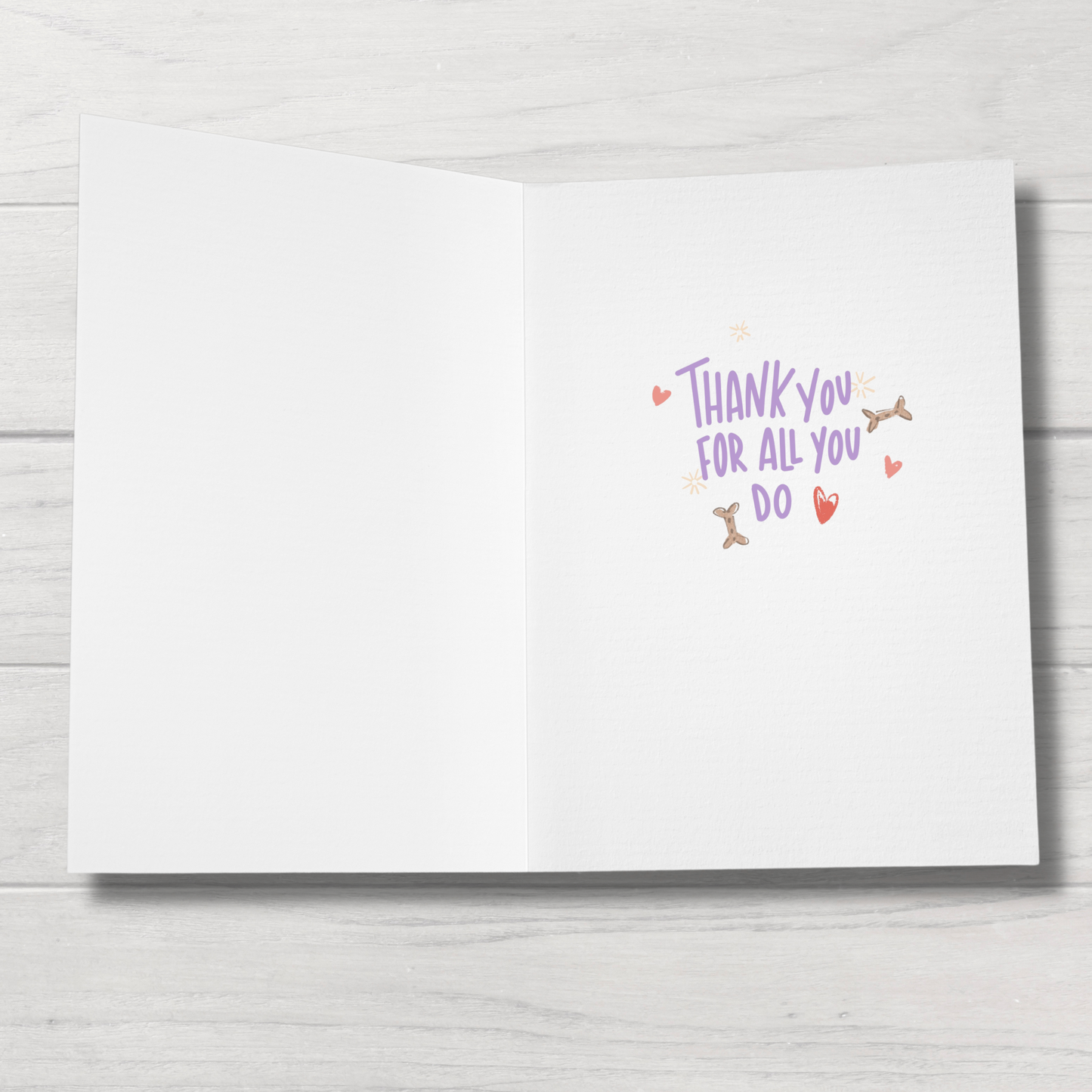 inside of doodle dog Mother's Day card saying:thank you for all you do