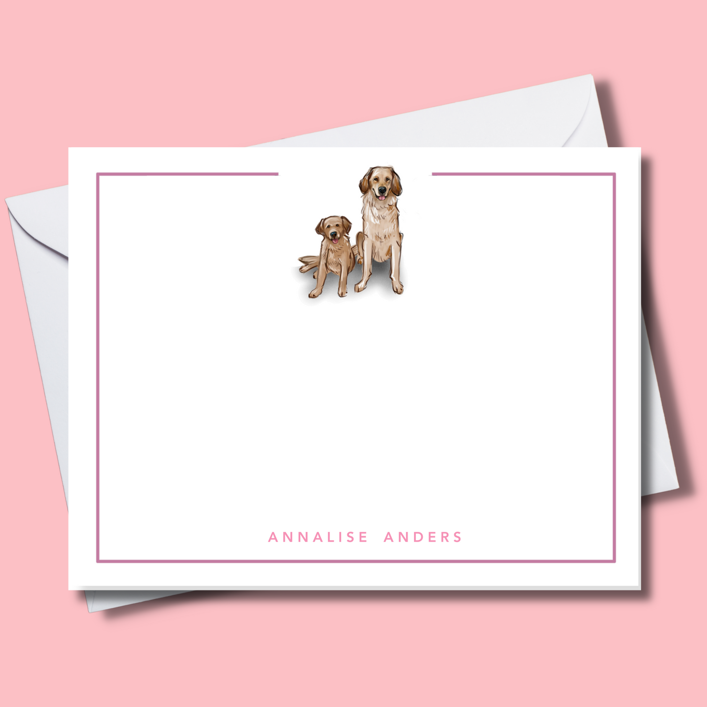 Personalized Dog Note Cards