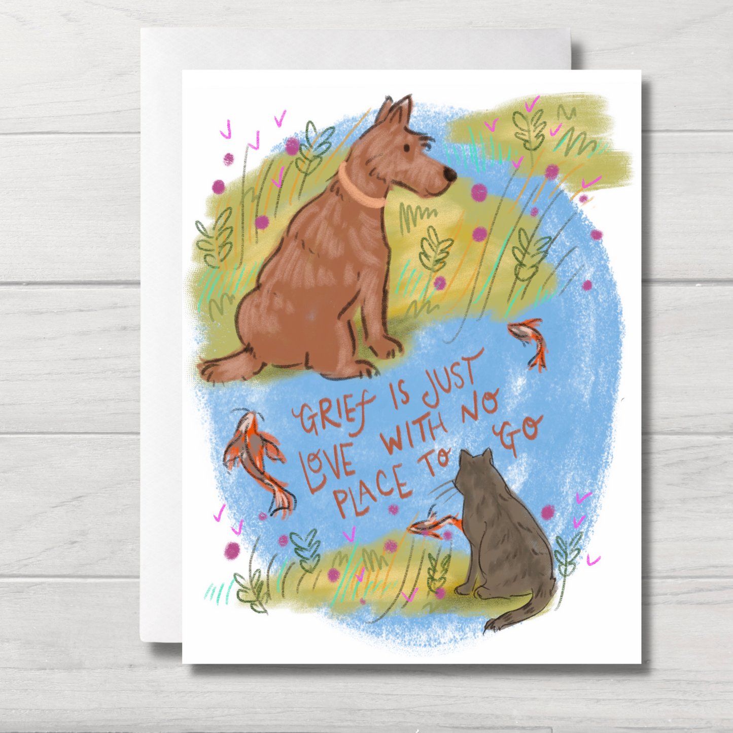 Pet Sympathy Card | Pet Grief Card | Thinking of You Pet Loss Card