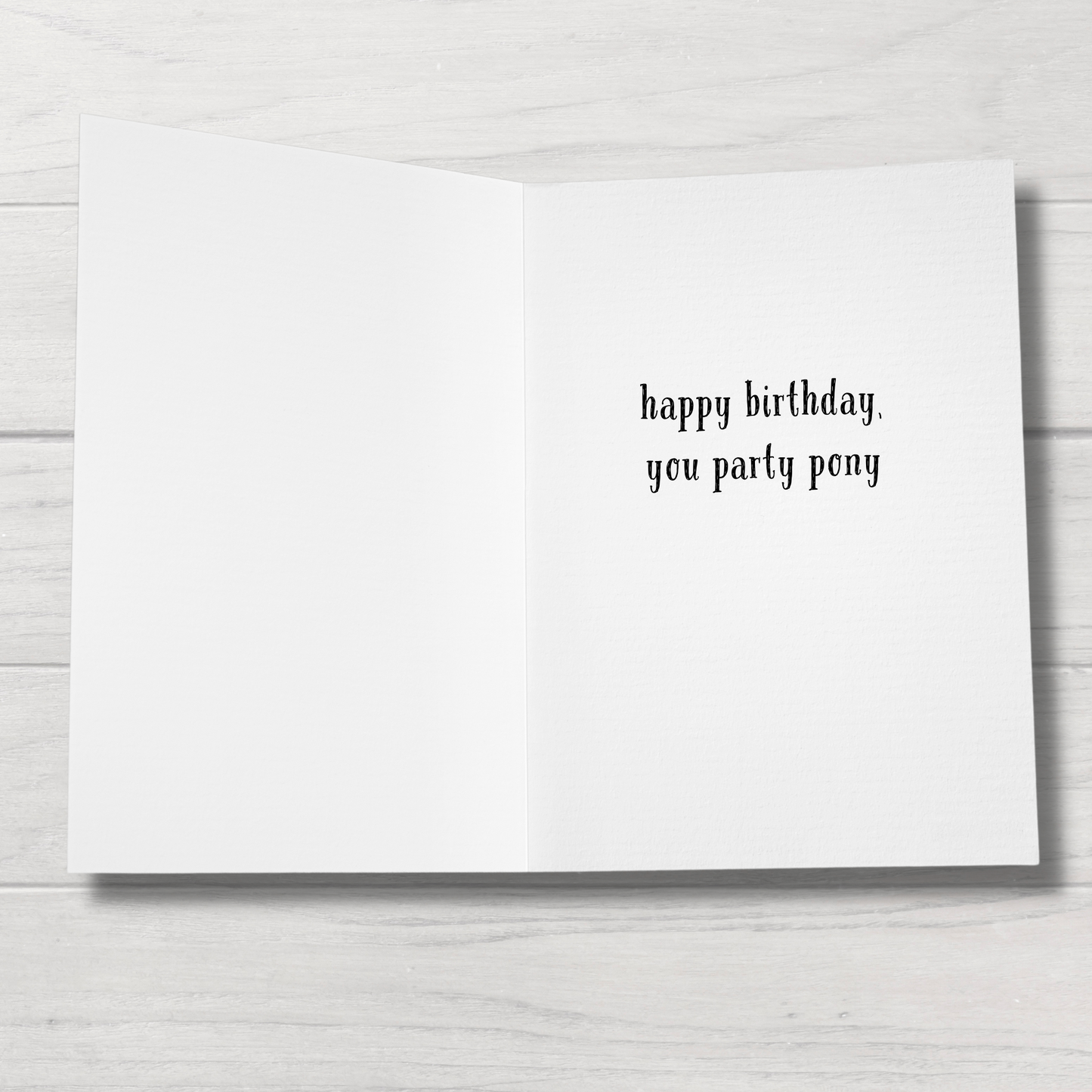 Horse Birthday Card | Party Pony | Horse Greeting Card