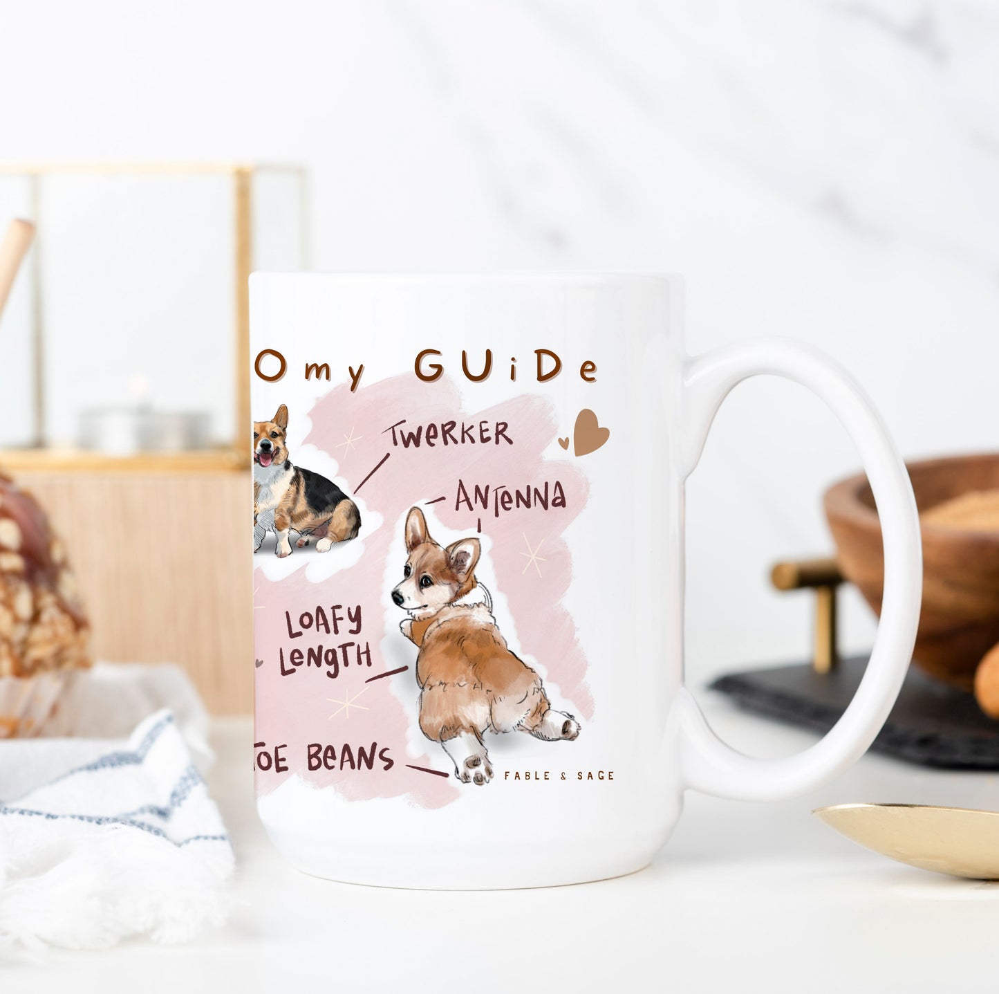 Corgi Anatomy Mug