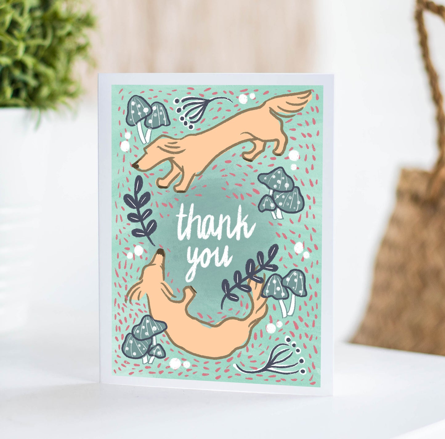 Dachshund Thank You - Blank inside | Thank you card