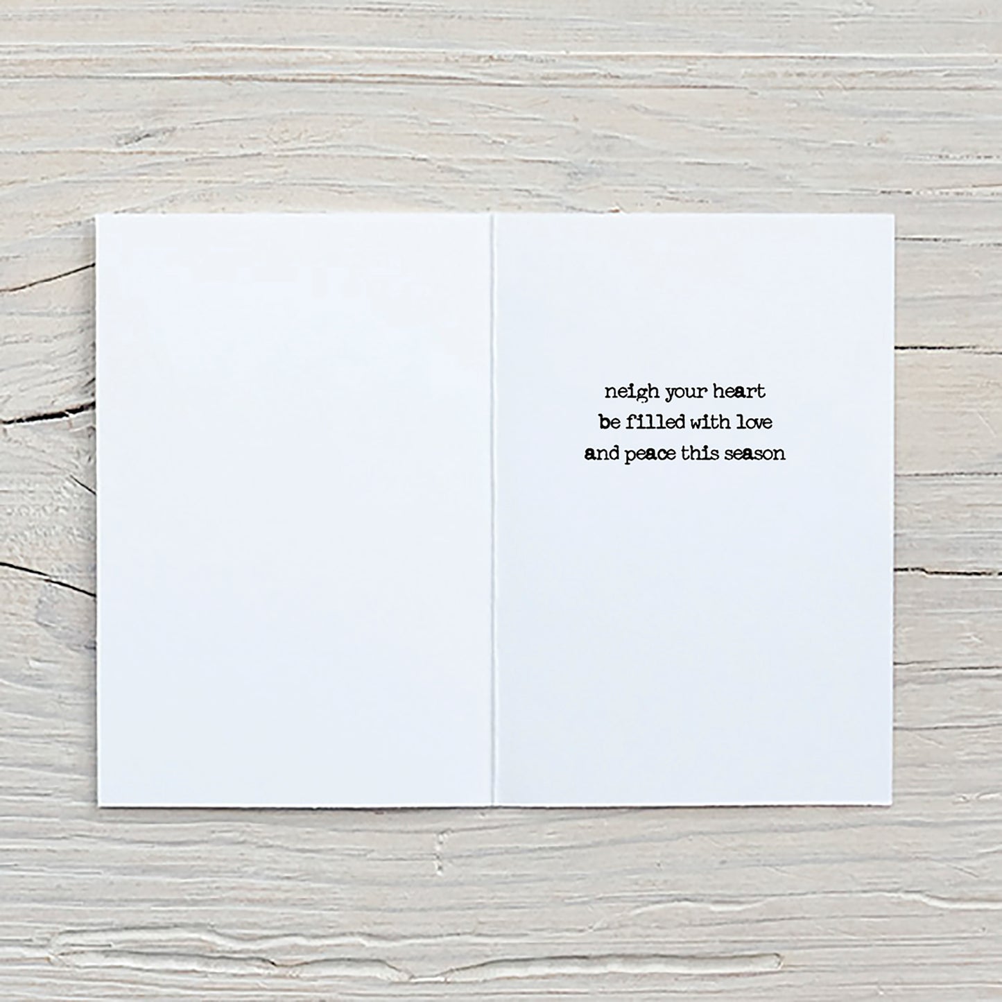 Horse in Boots Holiday Card | Horse Christmas Card