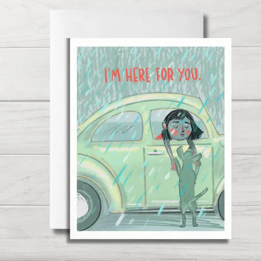 Friendship Card | Here For You Beetle | Pet Thinking of You Card