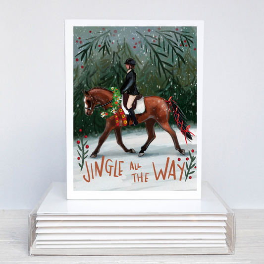 Horse Christmas Card | Horse Holiday Card | Jingle Horse