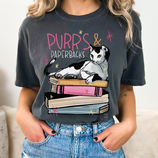 Purrs & Paperbacks T-Shirt