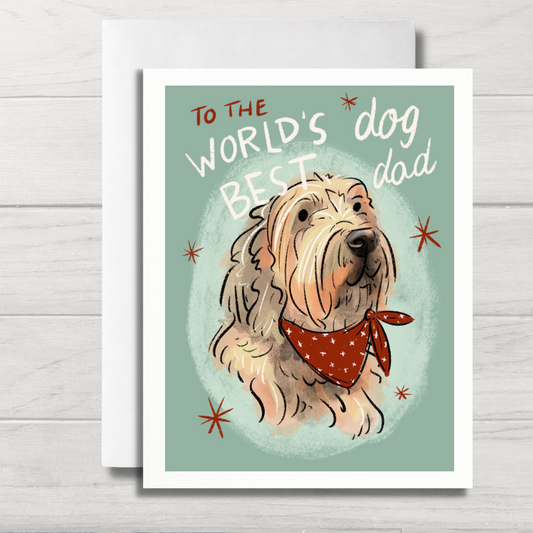 Dog Greeting Card | Best Dog Dad | Funny Dog Card