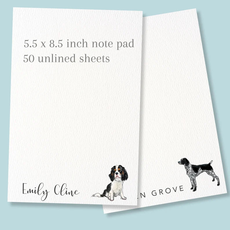 Personalized Dog Note Pads