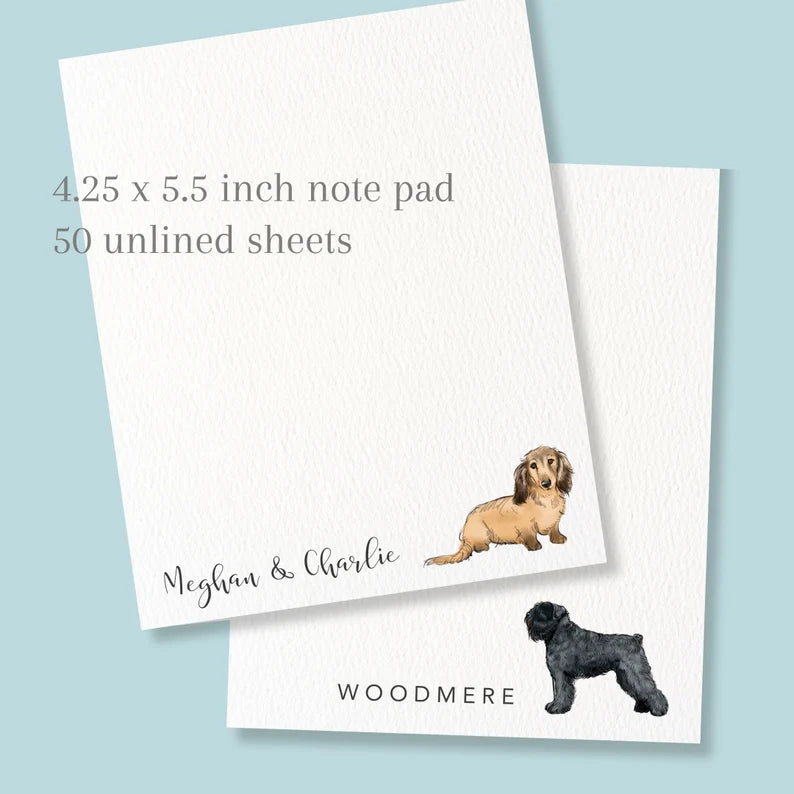 Personalized Dog Note Pads