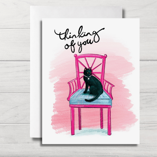 Cat Friendship Card | Black Cat Card | Cat Greeting Card