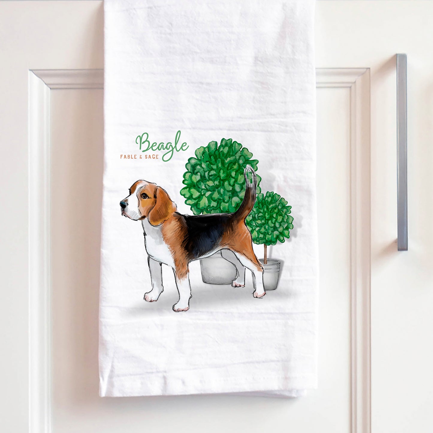 Beagle Tea Towel | Dog Kitchen Towel | Beagle Hand Towel