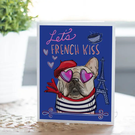 Dog Valentine Card | French Kiss