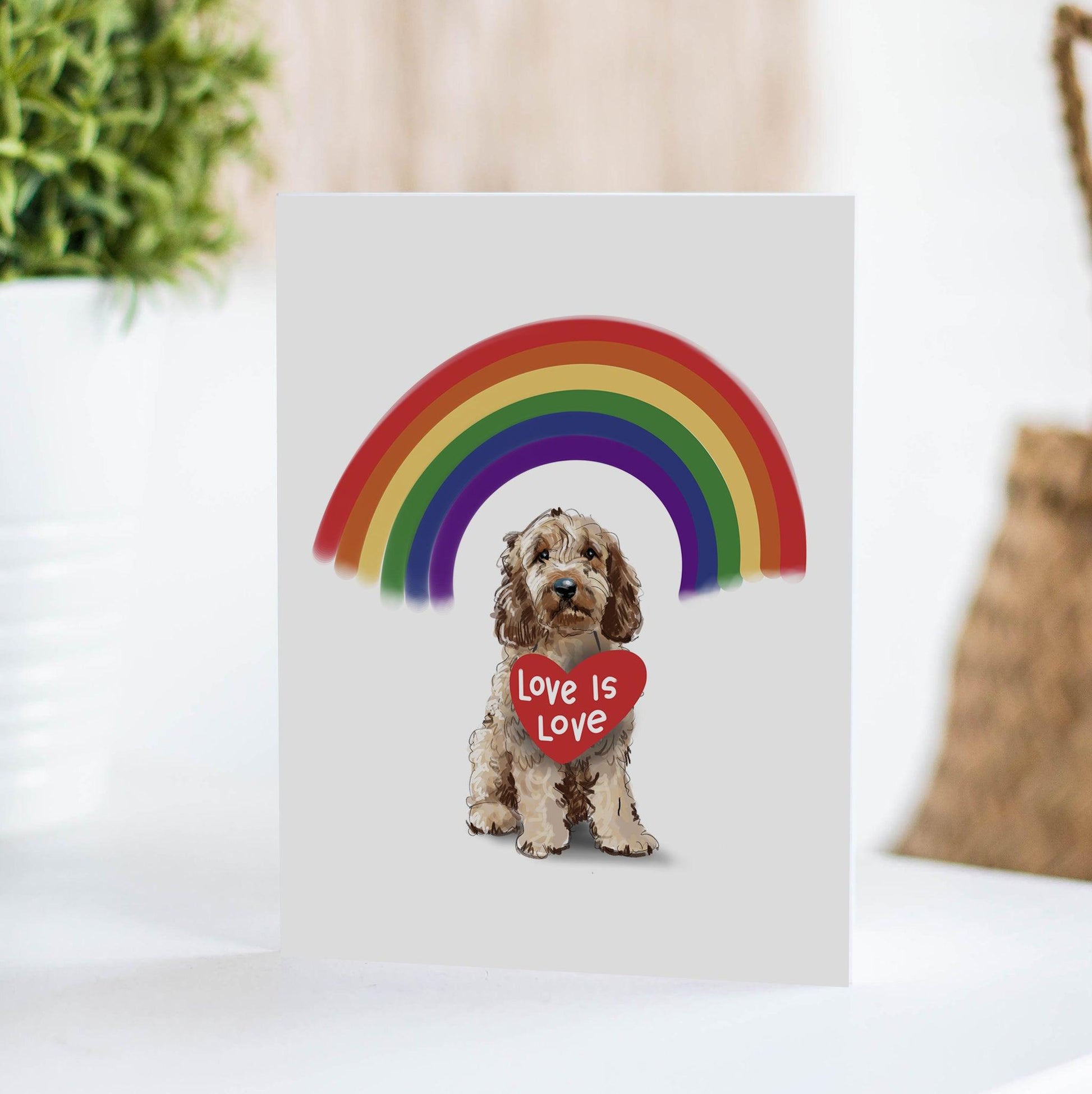 Love is Love Greeting Card | Pride Card | Rainbow Doodle - Fable & Sage