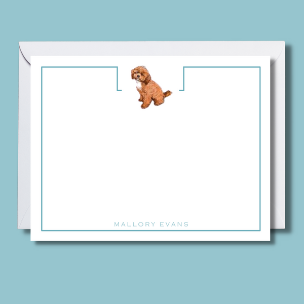 A Note From Personalized Dog Stationery for Kids Stationary Boys or Girls,  Dog Stationary Note Card Dog Note Cards Kids Stationery Set KS116 