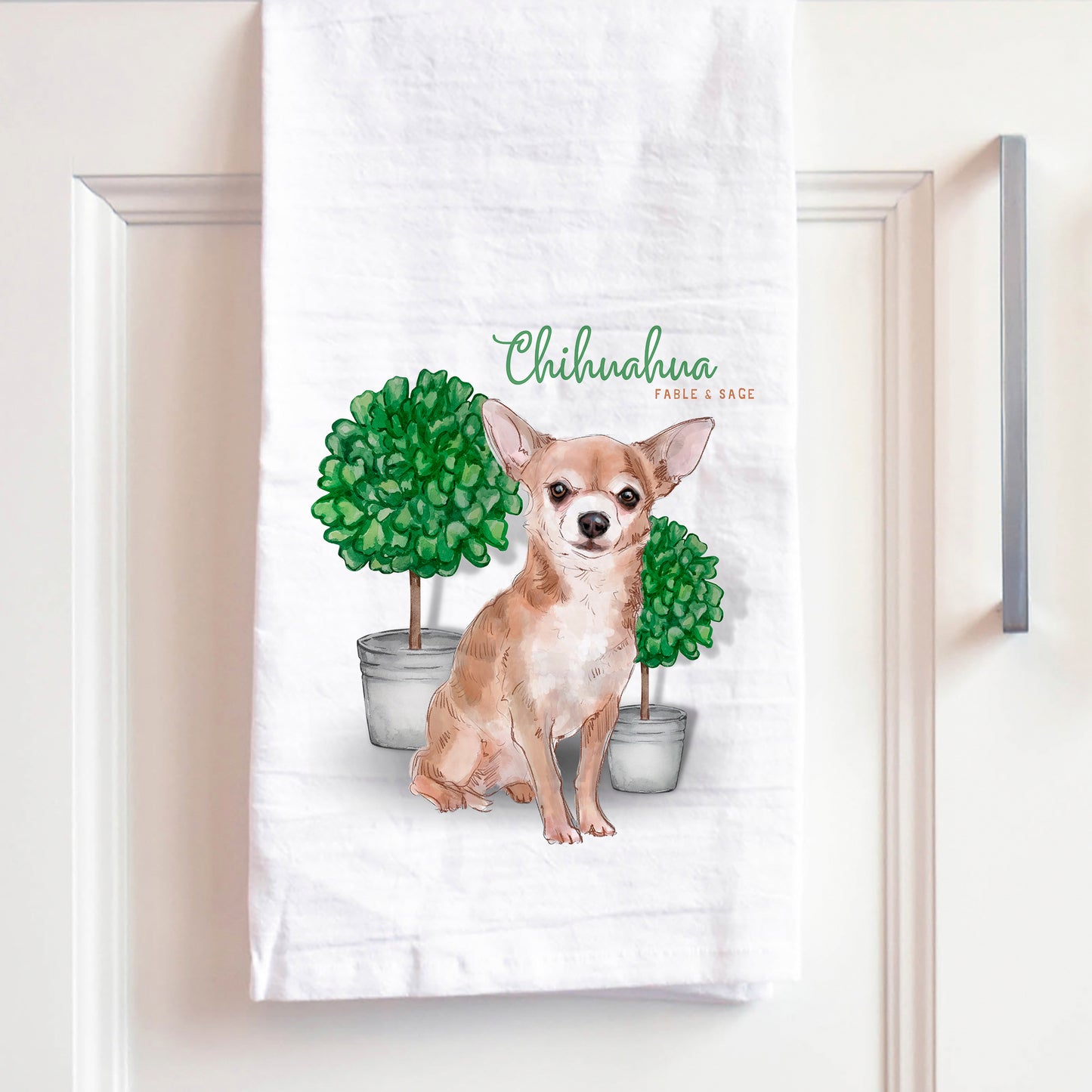 Chihuahua Tea Towel | Dog Kitchen Towel | Chihuahua Hand Towel
