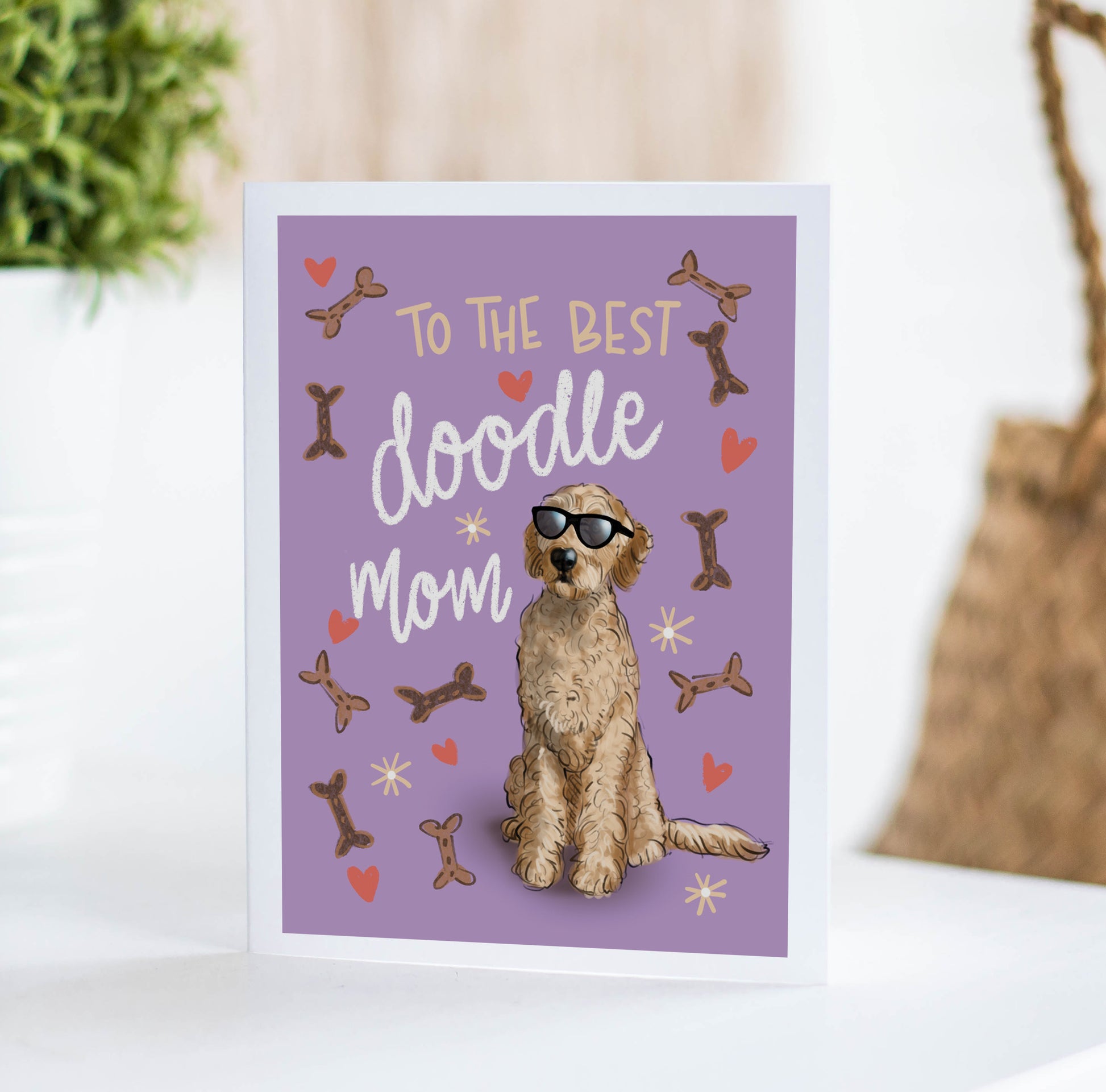 Doodle Dog Mother's Day card for Doodle moms