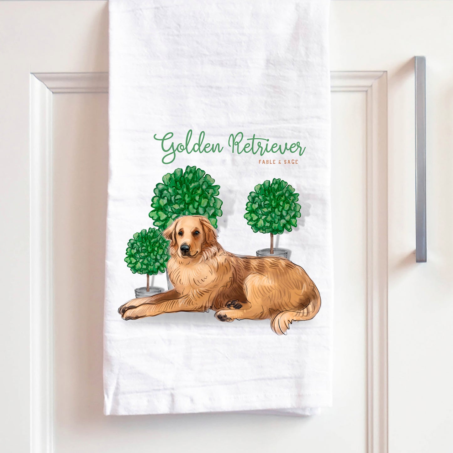 Golden Retriever Kitchen towel